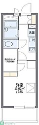 レオパレス山王 1Kの間取図画像
