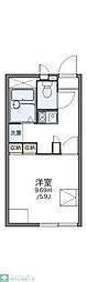 レオパレスグリーク 1Kの間取図画像