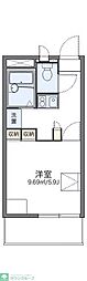 レオパレスグランヴィラージュ 1Kの間取図画像