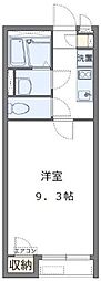 クレイノ光彩SOUTH 1Kの間取図画像