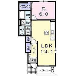 サンリットY2 1LDKの間取図画像