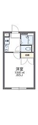 レオパレスO・Z-1 1Kの間取図画像