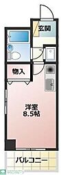 アーバンハイツ平塚 ワンルームの間取図画像