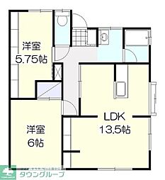 メゾン四ツ葉 2LDKの間取図画像