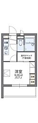 レオパレスN.O.C. 1Kの間取図画像