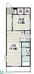 アステール藤沢 1LDKの間取図画像