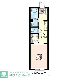 プロヌーブT 1Kの間取図画像