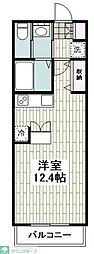 湘南コスモス ワンルームの間取図画像
