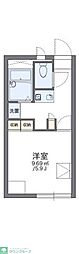 レオパレスアルカディア 1Kの間取図画像