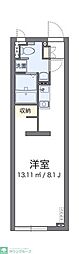アルクアリビオ ワンルームの間取図画像