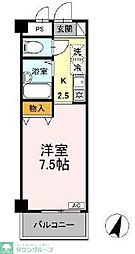 湘南abs 1Kの間取図画像