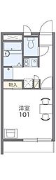 レオパレスグランヴィラージュ 1Kの間取図画像