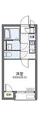 レオネクストアベーテ 1Kの間取図画像
