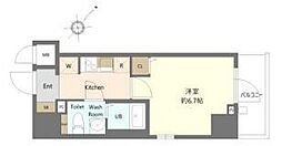 N-stageIsehara2 1Kの間取図画像