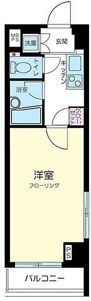 ルーブル学芸大学六番館 208｜東京都世田谷区下馬６丁目(賃貸マンション1K・2階・21.60㎡)の写真 その2