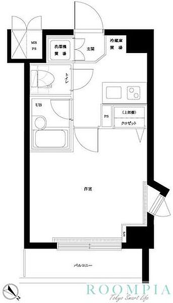 ルーブル都立大学参番館 401｜東京都目黒区平町１丁目(賃貸マンション1K・4階・21.35㎡)の写真 その2