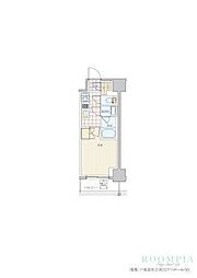 リビオメゾン戸越銀座 12階1Kの間取り