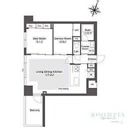 スタイリオ目黒大橋ＨＩＬＬＳＩＤＥ 3階1SLDKの間取り