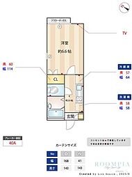 間取図画像 1K