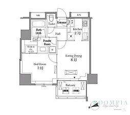 レジディアタワー目黒不動前 17階/1702