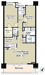 間取図画像 2LDK