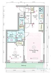 スカイコート戸越 2階