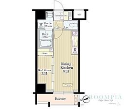 松葉 1LDKの間取図画像