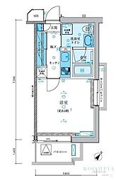 LIVCITY駒沢大学 1Kの間取図画像
