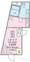 プレジール三軒茶屋 2階