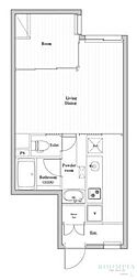 HarmonyGracia不動前 1LDKの間取図画像
