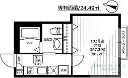 アークトゥルス・R 1Kの間取図画像
