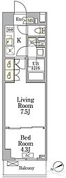 AIFLAT馬込 2Kの間取図画像