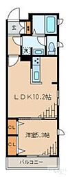 カルハ西麻布3 1LDKの間取図画像