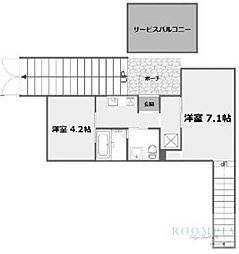 QUIEORA 2Kの間取図画像