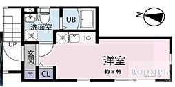 VISTA大森山王 ワンルームの間取図画像