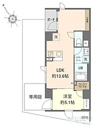 DiForestaKosugi 1LDKの間取図画像
