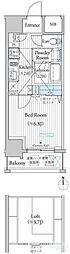 MUSEE南麻布 1Kの間取図画像