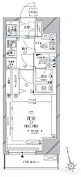 CRACIA三軒茶屋 1Kの間取図画像
