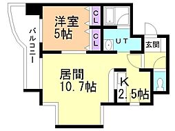 間取図画像 1LDK