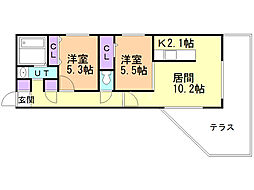 間取図画像 2LDK