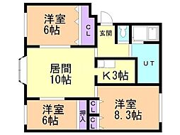 間取図画像 3LDK