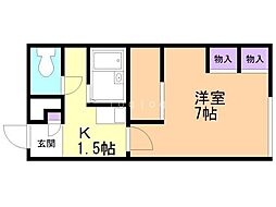 レオパレスクレールはまなす 1階