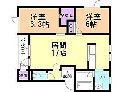 間取図画像 2LDK