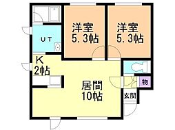 間取図画像 2LDK