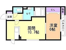 間取図画像 1LDK