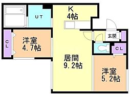 間取図画像 2LDK