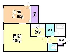 間取図画像 1LDK