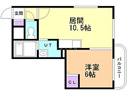 間取図画像 1LDK