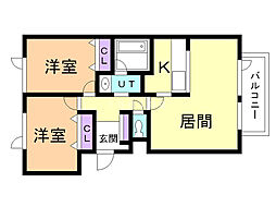 間取図画像 2LDK
