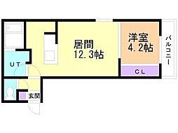 間取図画像 1LDK